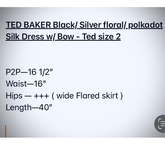 🌺TED BAKER 100% Silk Dress Size 6 🌺This Ted Baker Silk Dress is GORGEOUS ! 🌺 - Picture 10 of 14